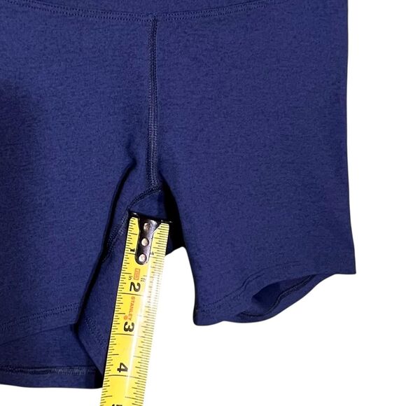 NOBULL Shorts Womens XS Navy Blue Just The Works High Rise Compression Made USA - Picture 10 of 12